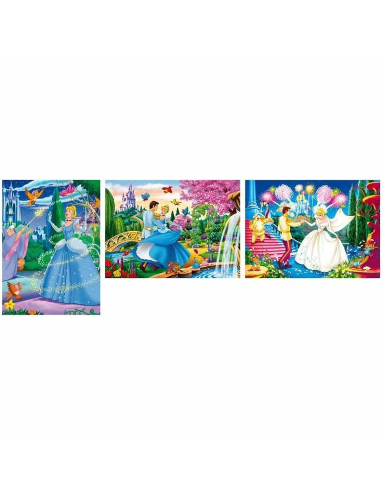 Clementoni 22518. Set 3 Puzzles Progresivos La Cenicienta