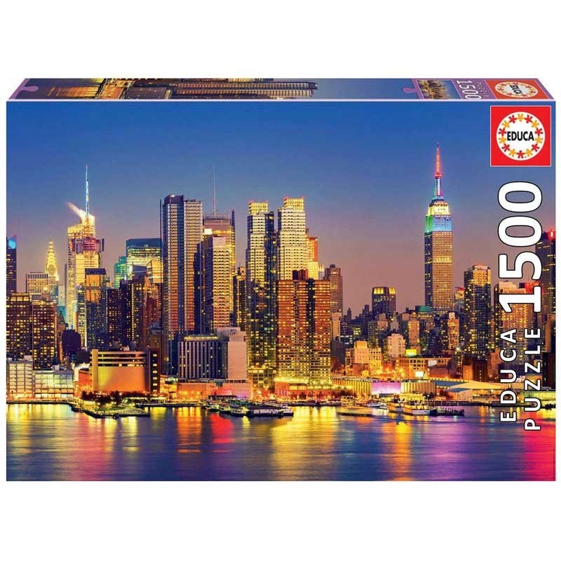 Puzzle 1500 Piezas Manhattan de Noche