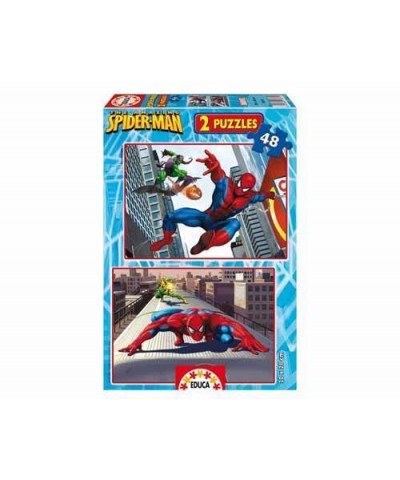 13670. Puzzle Educa 2x48 piezas, Spider-man Classic