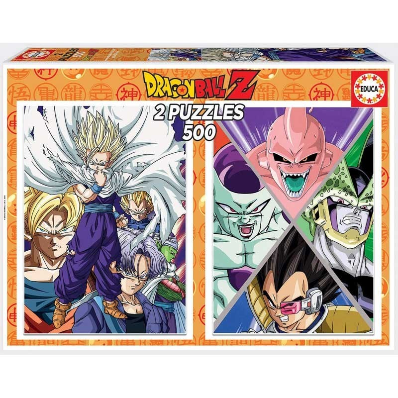 Educa 18487. Puzzle 2x500 Piezas. Dragon Ball Z