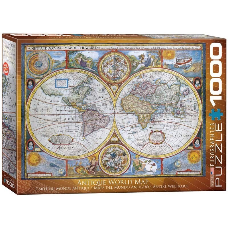 Puzzle 1000 piezas Mapamundi Antiguo