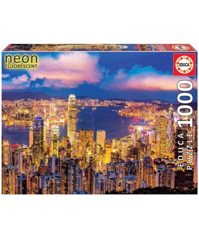 Puzzle 1000 piezas Hong Kong Neón
