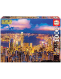 Puzzle 1000 piezas Hong Kong Neón