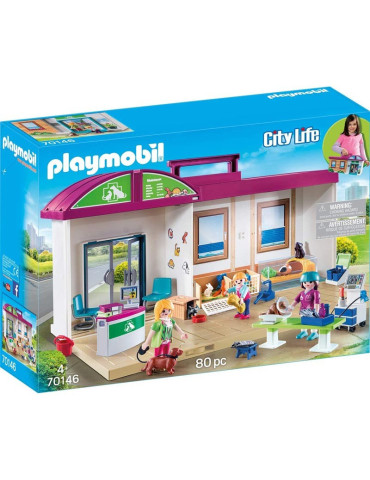 Playmobil 70146. Maletín Clínica Veterinaria. 80 Piezas