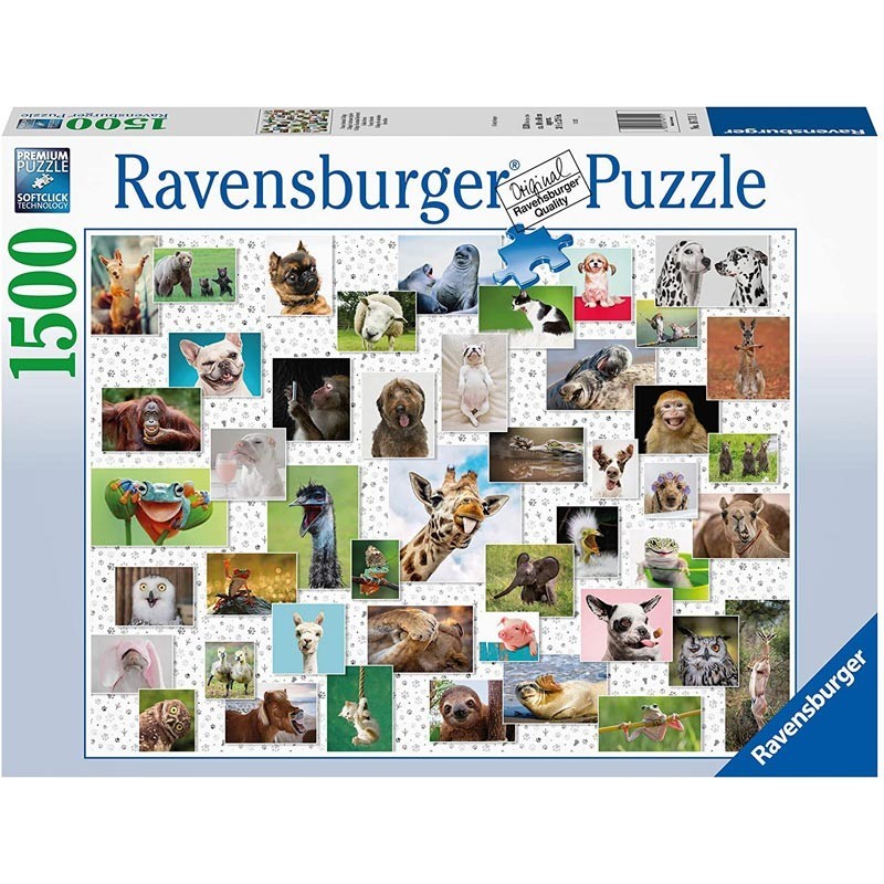 Puzzle 1500 Piezas Collage de Animales Divertidos
