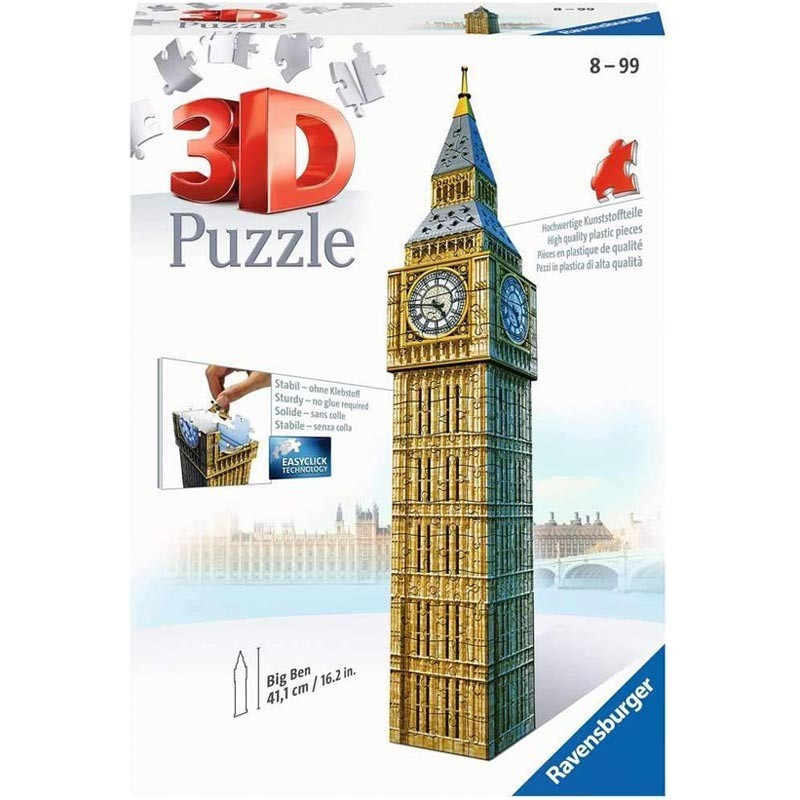 Ravensburger 12554. Puzzle 3D 216 piezas Big Ben