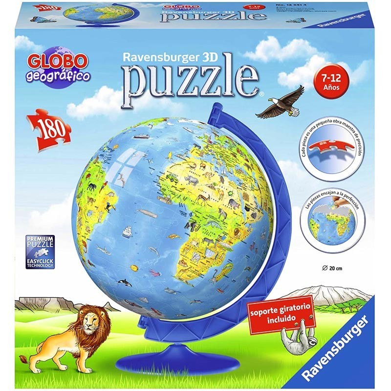 Puzzle Bola 180 Piezas Globo Geográfico