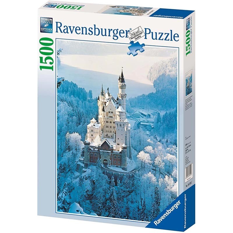 Puzzle 1500 Piezas Neuschwanstein en Invierno