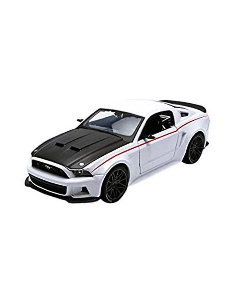 1/18 Ford Mustang Street Racer 2014 Blanco y Negro