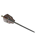 AM-14302 Amont. Espada Templaria hoja negra con soporte de pared