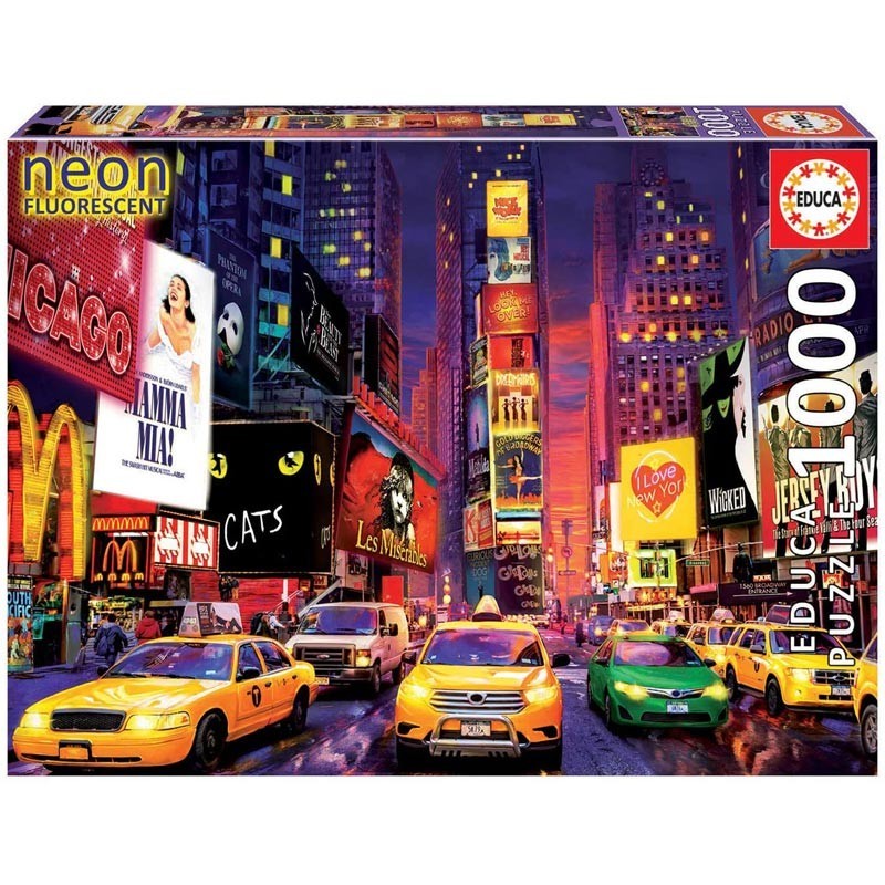 Puzzle 1000 Piezas Times Square Neón