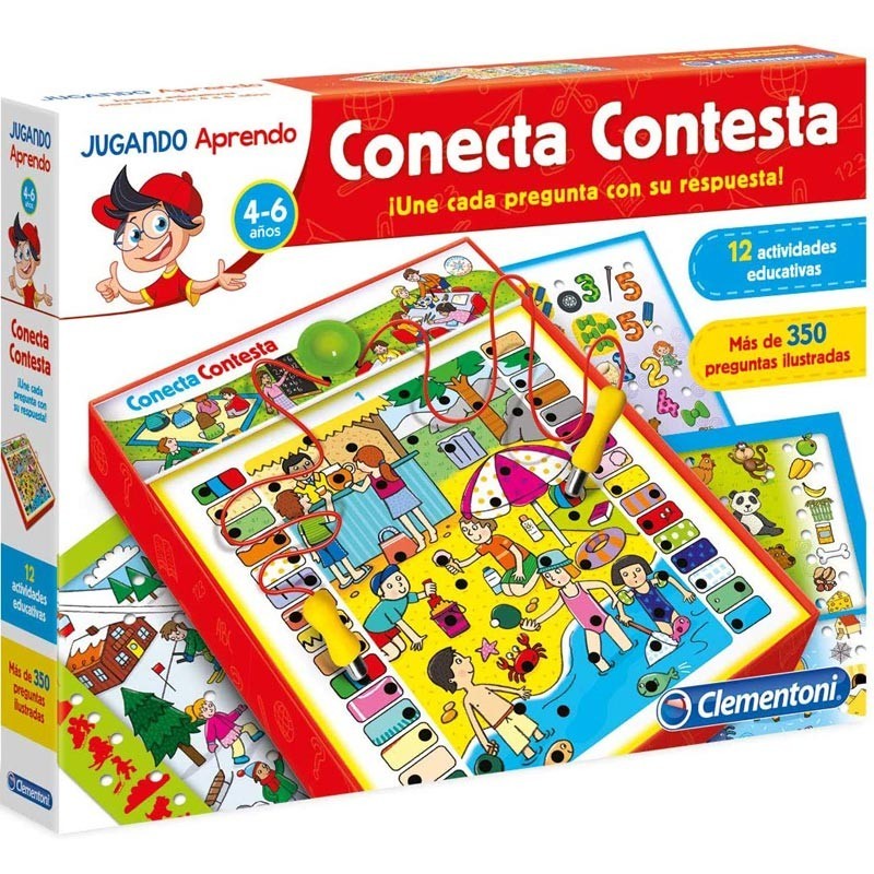 Clementoni 65380. Conecta Contesta. 4-6 años