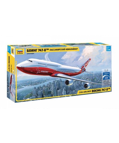 Zvezda 7010. 1/144 Avión Boeing 747-8