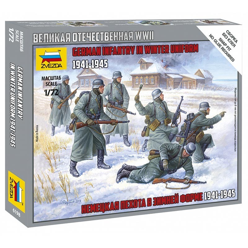 1/72 Infantería Alemana Uniforme Invierno 1941-45