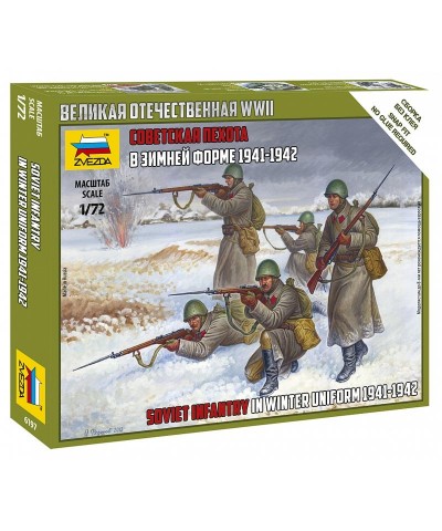 1/72 Infantería Soviética Uniforme Invierno 1941-42