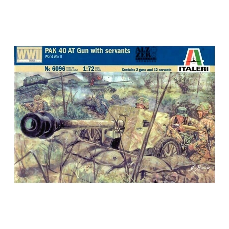 1/72 Cañón Pak 40 Antitank Gun