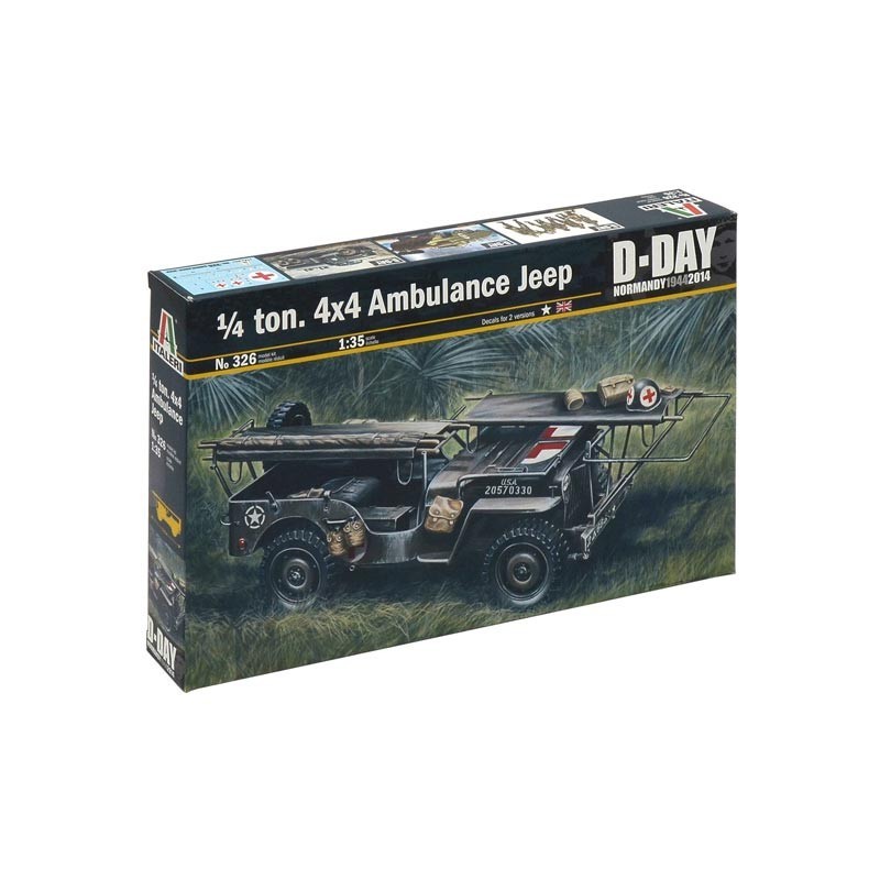 1/35 Coche Jeep Ambulancia 4x4 1/4 TON