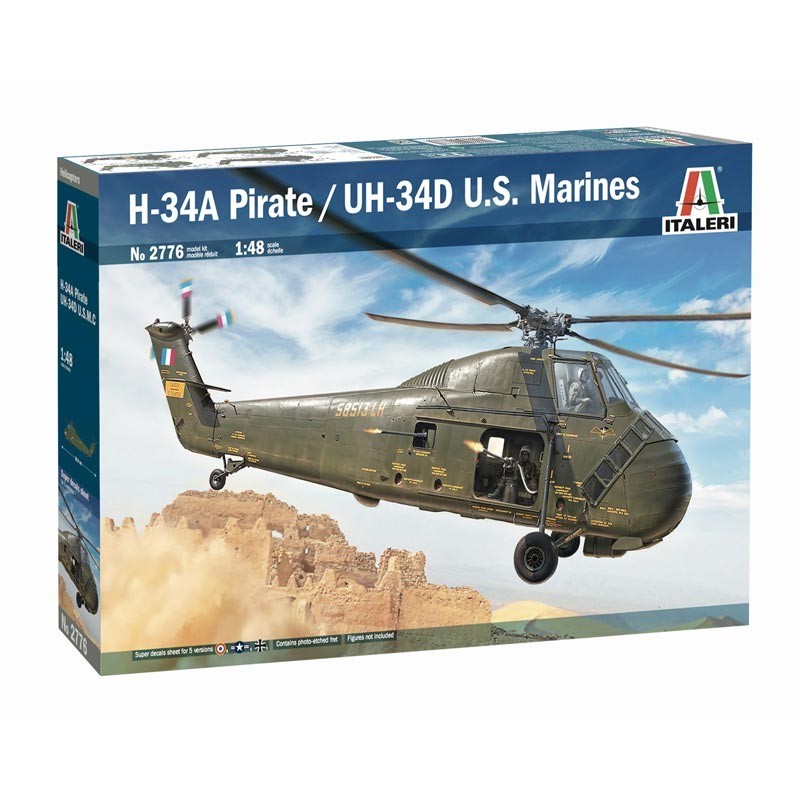 1/48 Helicóptero H-34A Pirate-UH-34D U.S. Marines