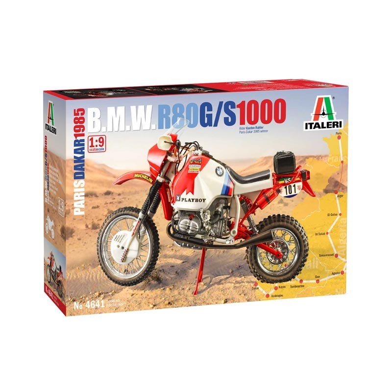 1/9 Moto BMW R80 G/S 1000 Paris Dakar 1985